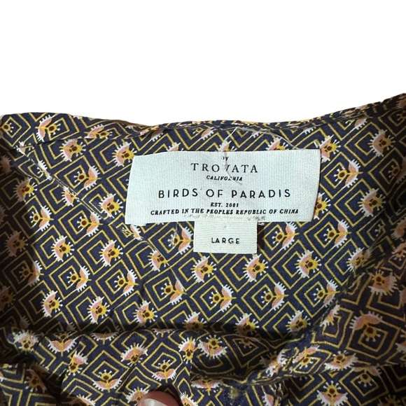 Birds of a Feather by Trovata Silk Dress Size Large - Picture 3 of 5